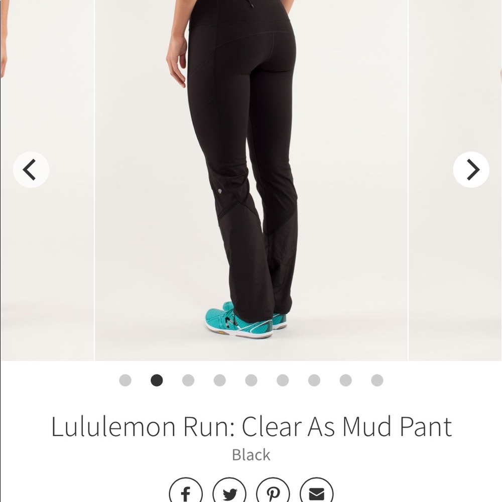 Lululemon clear as mud leggings.  Size 10